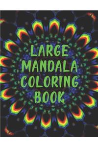 Large Mandala Coloring Book