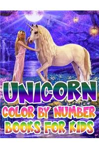Unicorn Color By Number Books For Kids