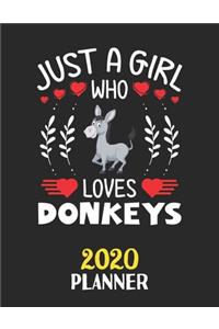 Just A Girl Who Loves Donkeys 2020 Planner