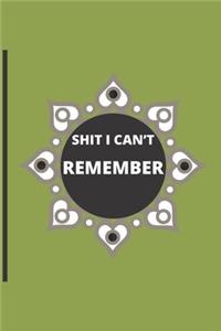 Shit I Can't Remember.