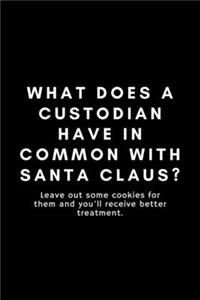 What Does A Custodian Have In Common With Santa Claus?