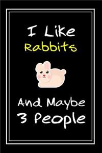 I Like Rabbits And Maybe 3 People