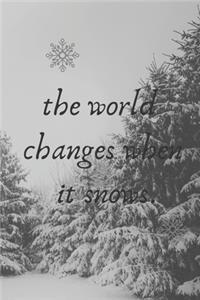 The World Changes When It Snows