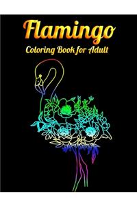 Flamingo Coloring Book for Adult