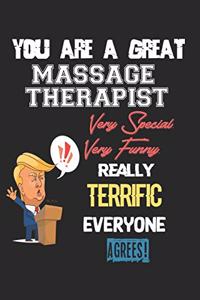 You Are A Great Massage therapist Very Special. Very Funny. Really Terrific Everyone Agrees!
