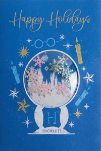 Harry Potter: Hogwarts Snow Globe Embellished Card