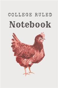 College Ruled Notebook