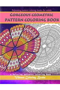 Gorgeous geometric pattern coloring book