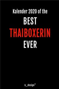 Kalender 2020 für Thaiboxer / Thaiboxerin