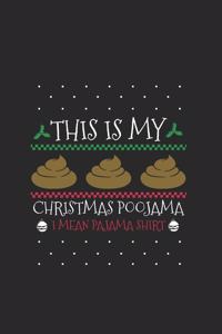 My Christmas Poo pajama Notebook