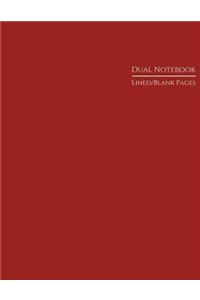 Dual Notebook Lined/Blank Pages