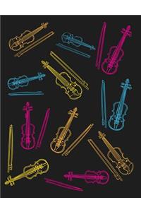 Lined Ruled and Staff Manuscript Paper for Notes Lyrics and Music