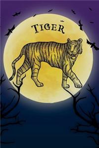 Tiger Notebook Halloween Journal