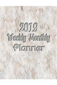 Academic Planner 2019 Weekly and Monthly Calendar