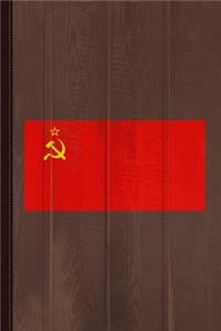 Soviet Union Flag Journal Notebook