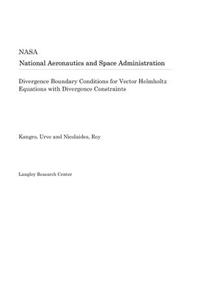 Divergence Boundary Conditions for Vector Helmholtz Equations with Divergence Constraints