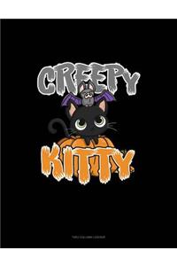 Creepy Kitty: Two Column Ledger