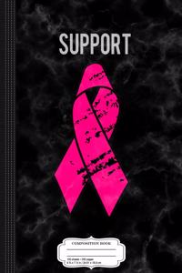 Breast Cancer Awareness Pink Ribbon Composition Notebook