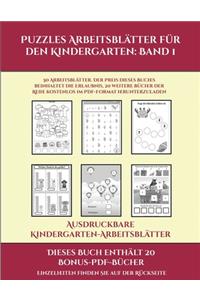 Ausdruckbare Kindergarten-Arbeitsblätter (Puzzles Arbeitsblätter für den Kindergarten