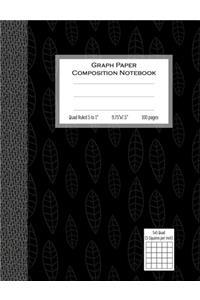 Graph Paper Composition Notebook, Quad Ruled 5 squares per inch, 100 pages