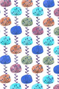 Journal Notebook Abstract Sketchy Trees Pattern 2