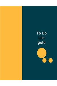 To Do List Gold