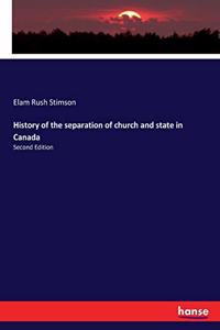 History of the separation of church and state in Canada