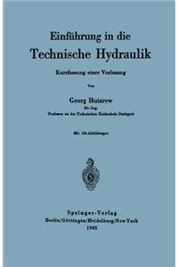 Einf Hrung in Die Technische Hydraulik: Kurzfassung Einer Vorlesung