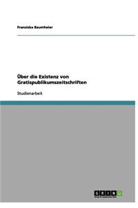 Über die Existenz von Gratispublikumszeitschriften