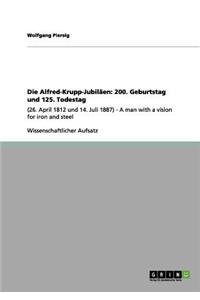 Die Alfred-Krupp-Jubiläen