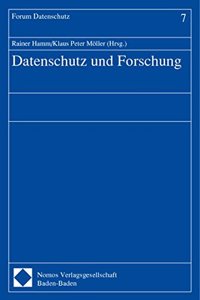 Datenschutz Und Forschung