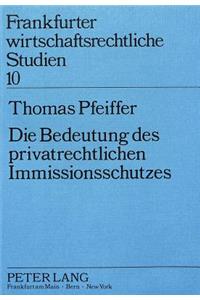 Die Bedeutung des privatrechtlichen Immissionsschutzes