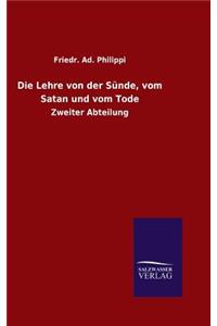 Lehre von der Sünde, vom Satan und vom Tode