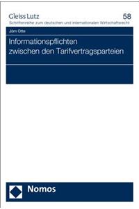 Informationspflichten Zwischen Den Tarifvertragsparteien