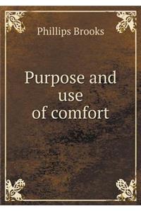 Purpose and Use of Comfort