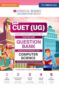 Oswaal NTA CUET (UG)| Question Bank Chapterwise & Topicwise Computer Science For 2024 Exam
