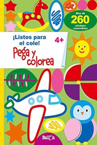 Pega y colorea 4+
