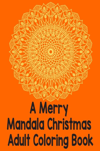 merry mandala christmas adult coloring book