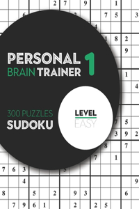 Personal Brain Trainer 1, 300 Puzzles Sudoku, Level Easy