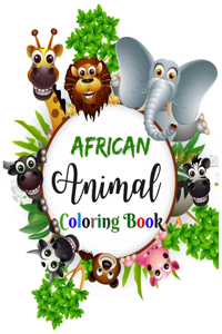 African Animal Coloring Book