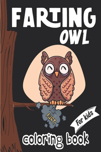 Farting OWL coloring book for kids