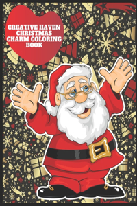 creative haven christmas charm coloring book