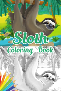 Sloth Coloring Book