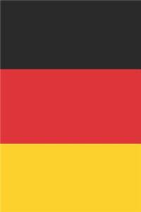 Germany Flag Notebook - German Flag Book - Germany Travel Journal