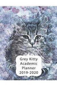 Grey Kitty Academic Planner 2019-2020