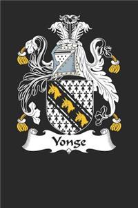 Yonge: Yonge Coat of Arms and Family Crest Notebook Journal (6 x 9 - 100 pages)