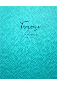 2019 2020 15 Months Turquoise Daily Planner