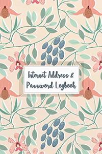 Internet Address & Password Logbook