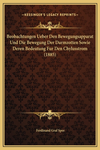 Beobachtungen Ueber Den Bewegungsapparat Und Die Bewegung Der Darmzotten Sowie Deren Bedeutung Fur Den Chylusstrom (1885)