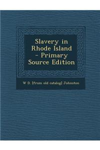 Slavery in Rhode Island